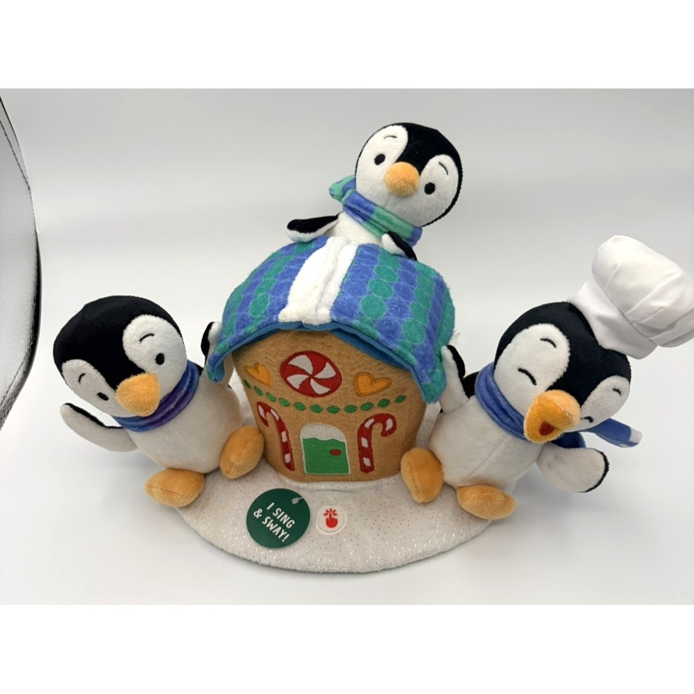 Hallmark Gingerbread House Penguins Treat Animated Musical Christmas Works 2021
